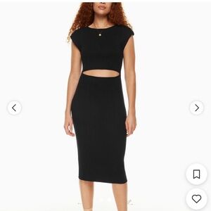Aritzia Black Midi Dress